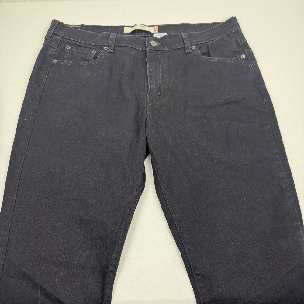 Vtg Levis 515 Bootcut Jeans Womens 16M‎ Black Mid Rise Stretch Denim 515-0215 - Picture 12 of 12
